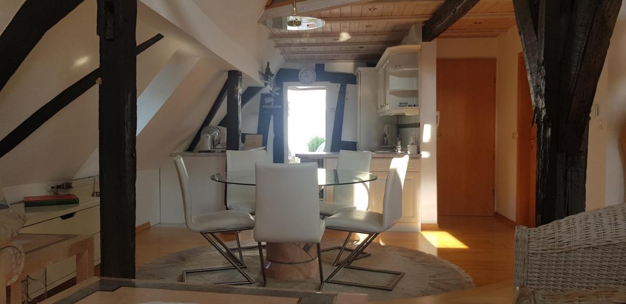 Penthouse Im Historischen Fachwerkhaus Mit Grosser Dachterrasse An Zentralster Lage Боппард Экстерьер фото